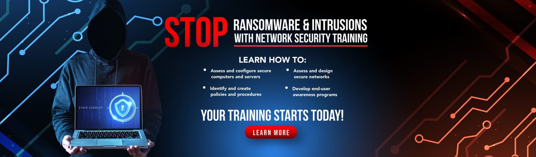 Stop ransomware and network intrusions: network assessment training