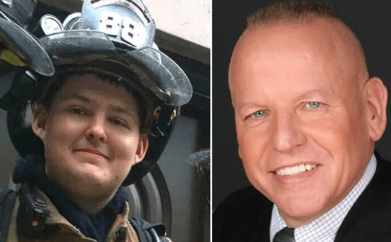 Ramsey volunteer first responder (left) and John Lucich of eForensix (right)
