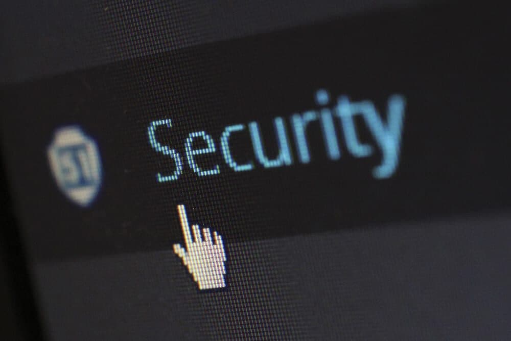 Computer keyboard with a security key
